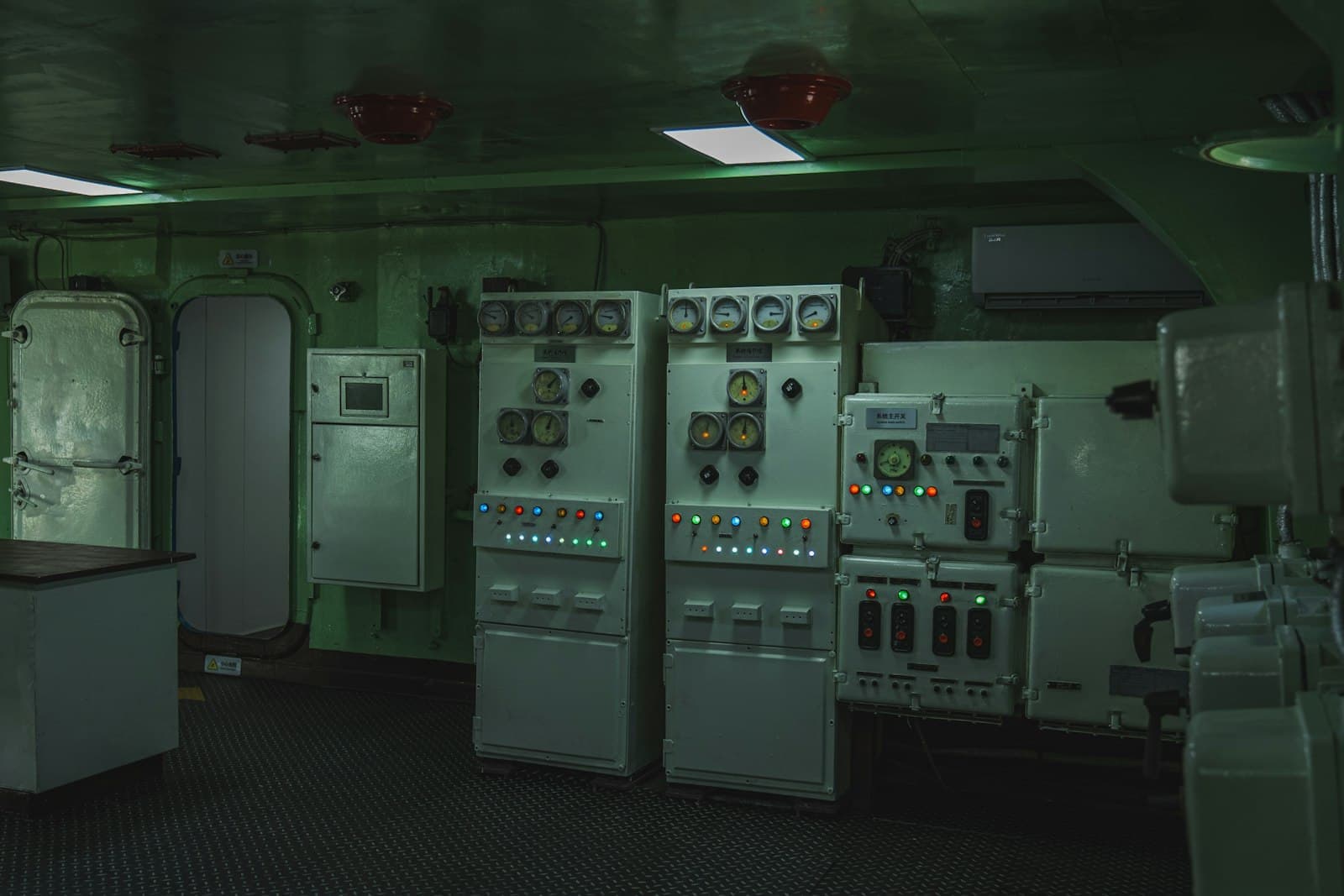 Sala eléctrica con tableros y medidores